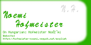 noemi hofmeister business card